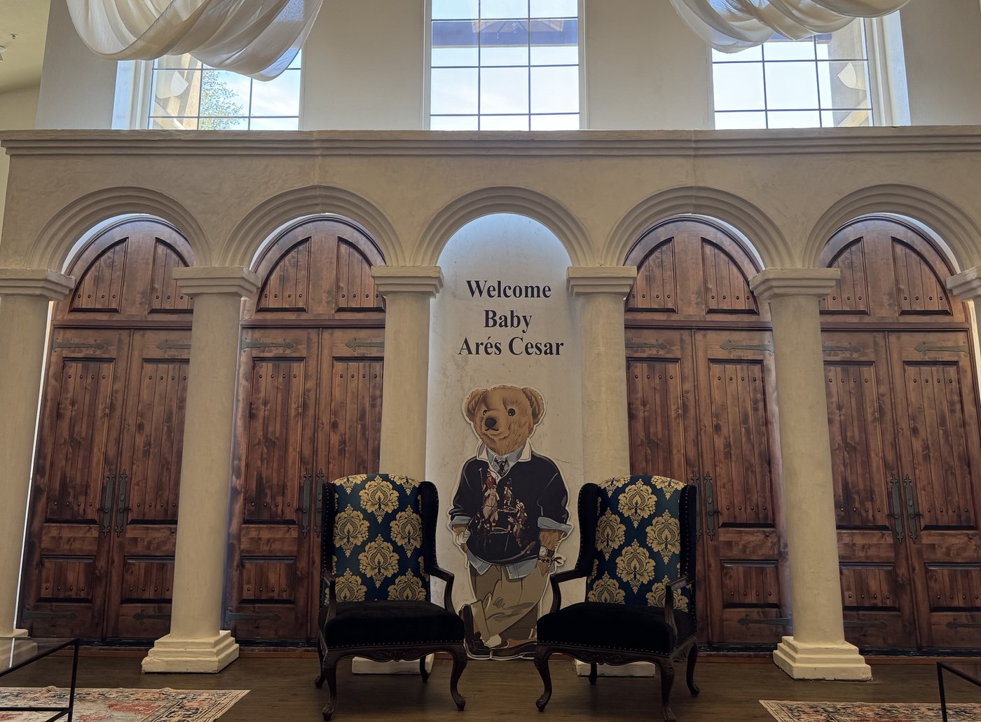 Custom Baby Shower Backdrop Display